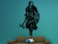 Preview: 46395 Wikinger-Maid mit Schild und Axt Mein-Motiv Wandtattoo